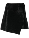 ANDREÄDAMO CRYSTAL-EMBELLISHED ASYMMETRIC SKIRT