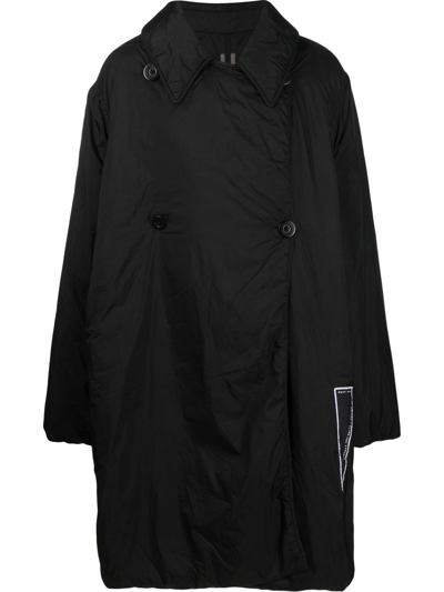 Rick Owens Drkshdw Oversized Padded Coat In Black