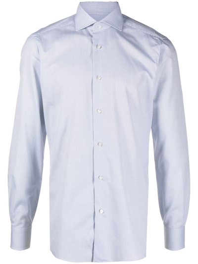 Barba Napoli Long-sleeve Cotton Shirt In Multi