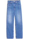 FRAME HIGH-RISE STRAIGHT JEANS