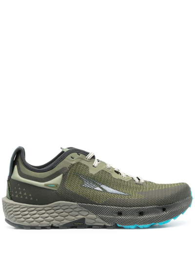Altra Mesh Lace-up Sneakers In Green