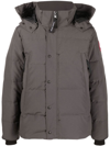 Canada Goose Wyndham Water Repellent 625 Fill Power Down Parka In Grey
