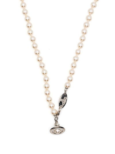 Vivienne Westwood Faux-pearl Necklace In P113