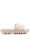 Reebok Cardi Slip-on Sandals In Beige