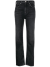 Citizen Of Humanity Daphne High Rise Stovepipe In Black