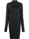 VIVIENNE WESTWOOD BEA ORB-EMBROIDERED KNITTED DRESS
