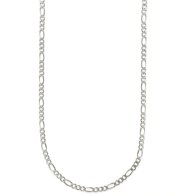Ballstudz 925 Sterling Silver 2mm Figaro Chain Necklace