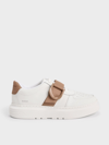 CHARLES & KEITH CHARLES & KEITH - GABINE LEATHER LOW-TOP SNEAKERS