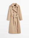 MASSIMO DUTTI TRENCH COAT WITH BELT