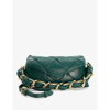 DUNE EQUISITE QUILTED LEATHER CLUTCH