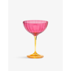 Anna + Nina Jazzy Rippled Champagne Glass 23cm