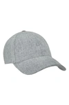 Varsity Headwear Wool Baseball Cap In Pebble Linen