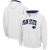 Colosseum Men's Penn State Nittany Lions Arch Logo 3.0 Full-zip Hoodie In White