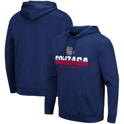 Colosseum Navy Gonzaga Bulldogs Lantern Pullover Hoodie