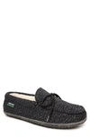 Minnetonka Oak Moccasin Slipper In Black