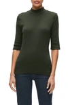 Michael Stars Frida Mock-neck Top In Blm