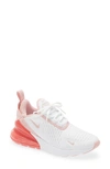 Nike Air Max 270 Big Kids' Shoes In White,pink Salt,pink Glaze