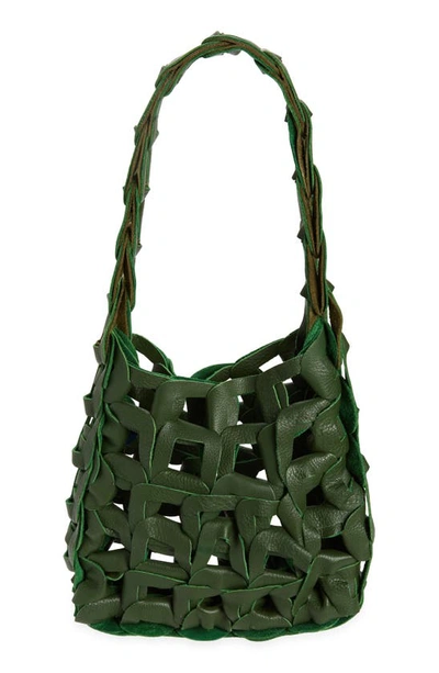 Sc103 Links Leather Shoulder Bag In Fern