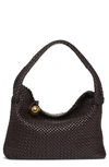 Bottega Veneta Tosca Intreccio Leather Hobo In Fondant-m Brass