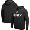 Colosseum Black Army Black Knights Lantern Pullover Hoodie In Black