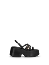 Marsèll Slingback Chunky Platform Sandals In Nero