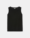 Lafayette 148 Plus-size Cashmere Loose Stitch Tank In Black