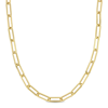 AMOUR AMOUR 4.3MM PAPERCLIP CHAIN NECKLACE IN 14K YELLOW GOLD
