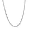 AMOUR AMOUR HERRINGBONE CHAIN NECKLACE IN STERLING SILVER