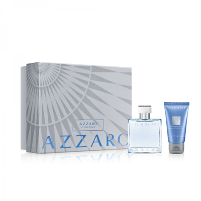 Azzaro Chrome Gift Set Fragrances 3351500020843 In Silver Tone