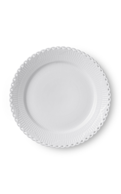Royal Copenhagen Porcelain Lace Dinner Plate In White