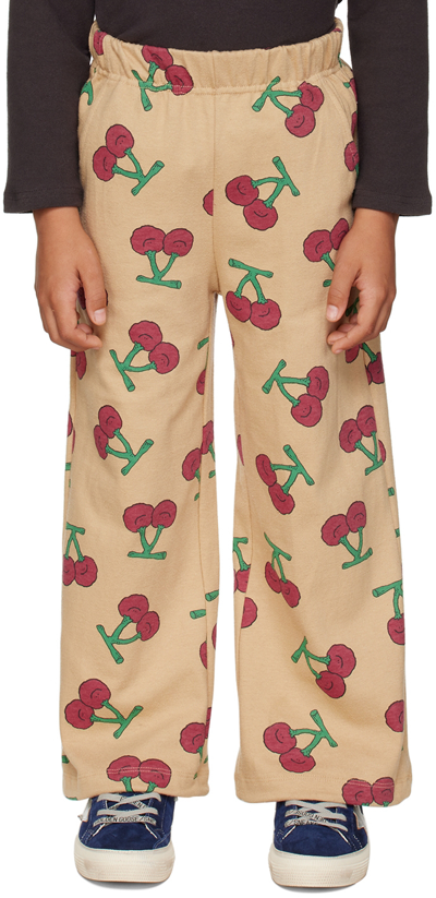 Jellymallow Kids Beige Cherry Lounge Pants