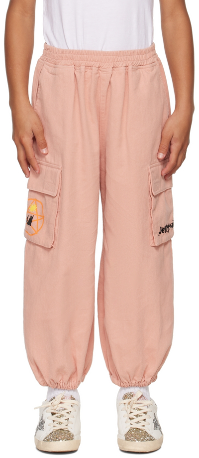 Jellymallow Kids Pink Cat Planet Trousers