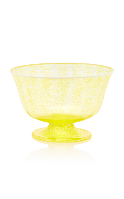 Moda Domus Novecento Glass Cup In Yellow