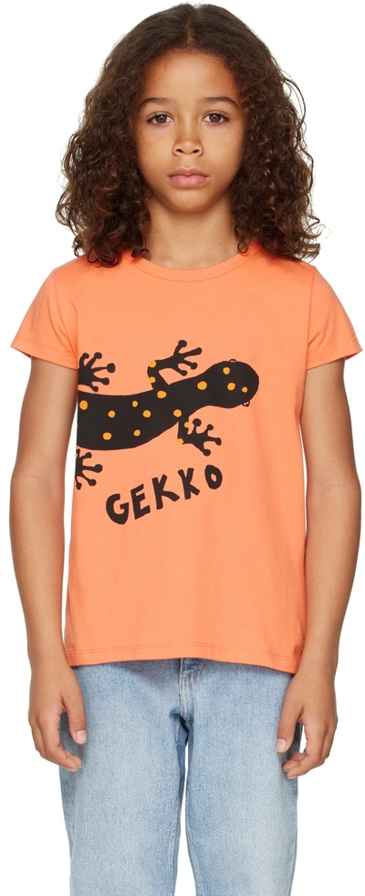 Nadadelazos Kids Orange 'gekko' T-shirt