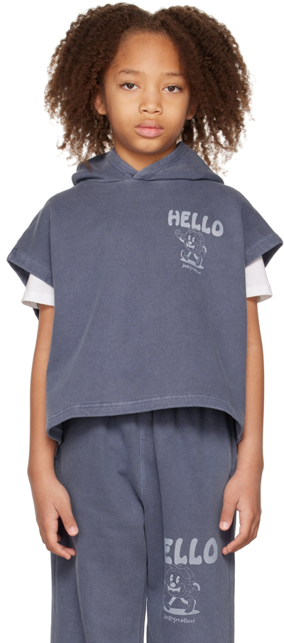 Jellymallow Kids Navy 'hello' Vest