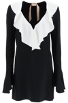 N°21 Mini Dress Rouge Neck Detail In Black