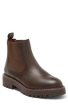 Caslon Miller Water Resistant Chelsea Boot In Brown Chocolate