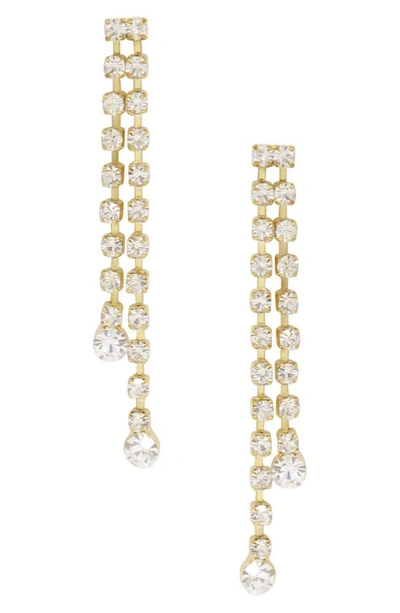 Ettika Sun Shower Crystal Drop Earrings In Gold