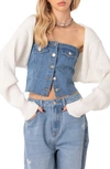 Edikted Anya Shrug In Beige