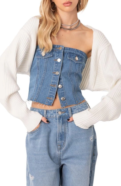 Edikted Anya Shrug In Beige