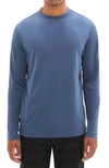 Robert Barakett Georgia Long Sleeve T-shirt In Vintage Blue