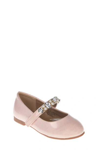 Vince Camuto Kids' Crystal Mary Jane Flat In Blush