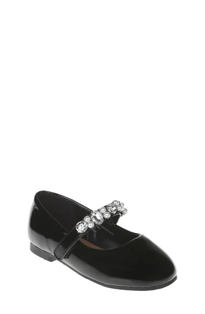 Vince Camuto Kids' Crystal Mary Jane Flat In Black