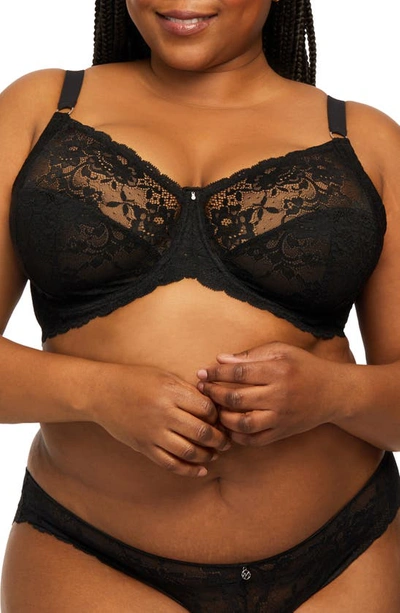 Montelle Intimates Montelle Intimate Muse Full Cup Lace Bra In Black