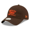 New Era Brown Cleveland Browns Formed 9twenty Adjustable Hat In Brown