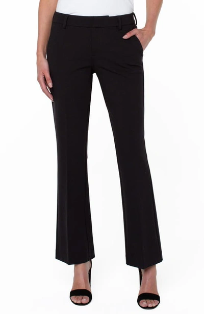 Liverpool Los Angeles Kelsey Flare Ponte Trousers In Black