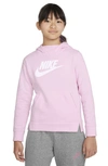 Nike Women's  Sportswear Girls' Pullover Hoodie In Pink Foam/ White