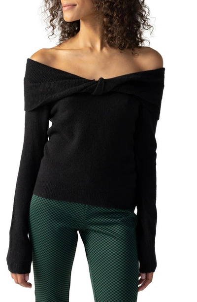 Sanctuary Only One Off The Shoulder Sweater In Black ModeSens