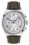 Tissot Telemeter 1938 Chronograph Leather Strap Watch, 42mm In White/gray