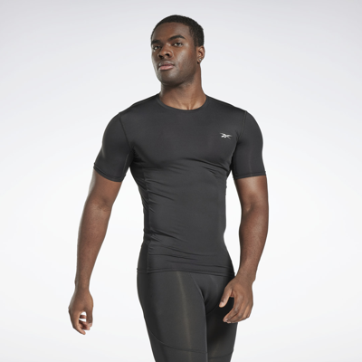 Reebok Men's Workout Ready Compression Short-sleeve T-shirt In Black